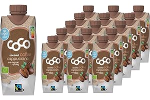 Dr. Antonio Martins - Coconut Coffee Cappuccino I Veganer Kaffee Genuß mit Exotischer Note I Ohne Zuckerzusatz | Vegan | Bio | FAIRTRADE (15x 330 ml)