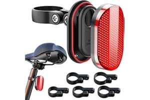 DDJ 2025 Verbesserte Fahrradhalterung für Samsung Smart Tag 2 & Moto Tag & AirTag Halter Versteckt - Wasserdicht Anti-Diebstahl Fahrrad Reflektoren GPS Tracker Hülle mit Schrauben & Werkzeuge, für