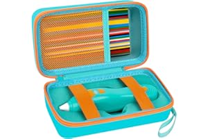 ANKHOH Case Compatible with 3Doodler Start+ Essentials (2025) for 3D Pen Set for Kids, Storage Organizer Holder for Printing Filament Refill and Micro-USB Charger (Box Only) (Green)