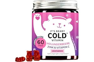 ‎BEARS WITH BENEFITS Bears with Benefits Immun Gummibärchen - Unterstützung für das Immunsystem von Kindern & Erwachsenen - Immun-Komplex mit Zink, Vitamin C, Holunderblüte - 60 Stück - Vegetarisch