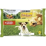 Purina Friskies Cibo per Cani Umido Bocconi in gelatina con Manzo e carote, 40 Buste da 100g