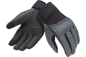 Tucano Urbano guanti moto e scooter CRAB 12 mesi. Guanti moto invernali uomo e guanti moto uomo estivi, dorso elasticizzato, palmo in pelle, traspirante, compatibilità touch screen.