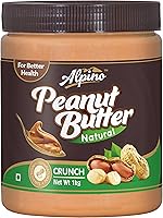 Alpino Natural Peanut Butter Crunch 1Kg (Unsweetened)