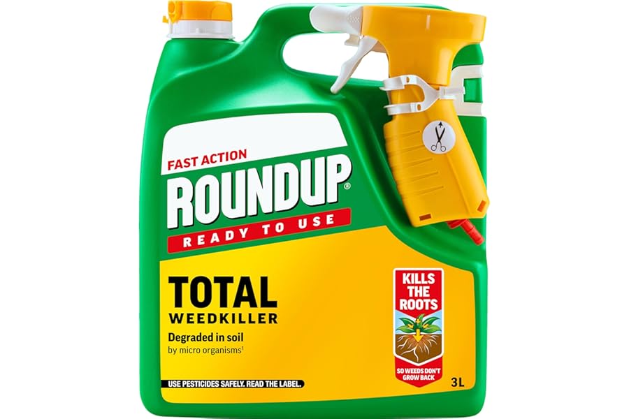 Roundup Fast Action Weedkiller, Ready to Use, Manual Spray, 3 Litre
