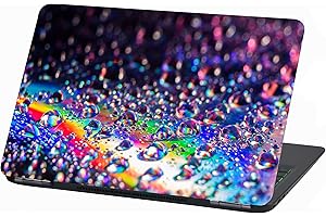 FINEST FOLIA Film universel pour ordinateur portable Design Cover: Abstrait Housse de protection autocollant en vinyle Skin Sticker adhésif (15″, Lp20 Gouttes)