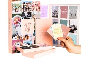 LAMARE Kit de tablero de visión – Tableros de visión, tablero de ensueño, tablero de estado de ánimo, libro de collage – 150 imágenes de tablero de visión, citas – corte intercambiable, cinta y libro de