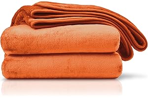 Amago - Kuscheldecke, Cashmere-Feeling, 220 x 240 cm - Terracotta