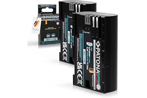 PATONA 2X Platinum Baterías LP-E6NH 2400mAh Batterie Compatible con Canon LP-E6N LP-E6 EOS R7 R6II R5 7D 6D 5D Mark II III IV 60D 70D 80D 90D