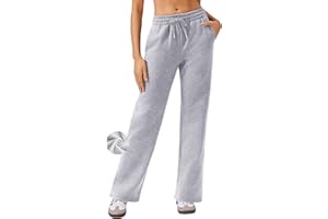PINSPARK Pantalon De Jogging pour Femme, Pantalon Sport Long Et Chaud, Loisirs Doublé, SurvêTement en Polaire, Course avec Taille éLastique, Yoga, Coupe Droite