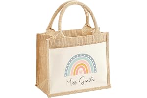 Chicken Craft Personalised Teacher Bag with Name - Custom Tote Gift