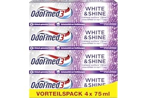 ‎ODOL-MED 3 Odol-med3 White & Shine Toothpaste, Whitening / Teeth Whitening, 4 x 75 ml