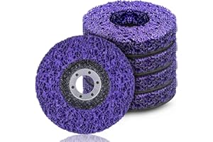 ETIEVORT 5 Pièces Disques de Nettoyage CSD 125mm, Disque Meuleuse, Disque Abrasif, Disques de Nettoyage Meuleuse CSD Disque pour Enlever la Rouille de la Peinture (Violets)