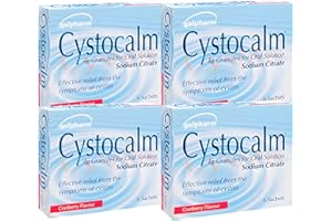 24 x Cystitis Relief Sachets - Cranberry Flavoured Cystocalm – Cystitis Support for Women – Helps with Urine Comfort – Alternative to Cranberry Tablets & Cranberry Supplements - Bemacar (4 Pack)