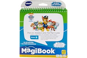 VTech - MagiBook Paw Patrol, Livre Éducatif Enfant Niveau 2 Pars en Mission avec La Pat' Patrouille, Pages Illustrées et Interactives, Cadeau Garçon et Fille de 4 Ans à 7 Ans - Contenu en Français