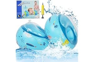 WLXWZ Schwimmflügel Rund Aufblasbare ab 1 Jahr, Schwimmflügel Kinder 1-6 Jahre Drei Luftkammern, Schwimmhilfe Baby ab 1 Jahr, Schwimmflügel Größe 22 cm für Mädchen Junge Anfänger