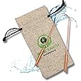 100% Pure Copper Tongue Scraper for Adults - Heavy-Duty, Rust-Proof, Long-Lasting Oral Care - Travel Tongue Scraper Ayurvedic with Case - PURE EARTH essentials (1 Piece/Pack)