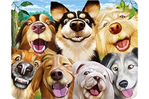 Deluxebase Calamita 3D LiveLife - Selfie Canino Calamita da Frigorifero 3D Lenticolare con Cane. Decorazioni magnetiche per Bambini e Adulti con Opera d'Arte del celebre Artista Michael Searle