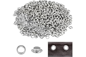 Philtool Edelstahl Ösen 600 Stück, Planenösen 10mm für Schuhe Kleidung Leder Stoff Planen