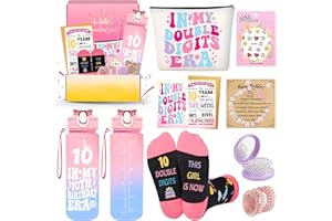 ZYPHORIA 10 Year Old Girl Birthday Gifts for 10 Year Old Girls Ideas Set,Cool Presents for 10 Years Olds Girls,Gifts for Age Ten Beautiful Teen Girl,10th Birthday Decorations for Sister Daughter Niece