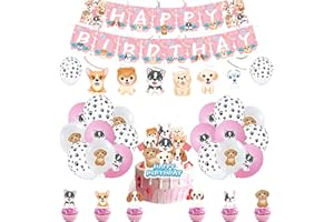 SMLHPARTY Decorazioni Compleanno Cane Deco Compleanno Cane Compleanno Decorazione Pet Dog Palloncino Compleanno Dog Palloncini Festa Cane Topper Torte Dog Festone di Compleanno Pet Dog Sospesi Decorazioni