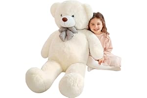 IKASA Giant Teddy Bear Soft Toys Stuffed Animals (120cm, white)