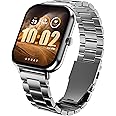 Boult Drift+ Smart Watch 1.85''HD Screen, Bluetooth Calling, IP68, 500 Nits Brightness,150+ Watchfaces, AI Voice Assistant, SpO2 Monitoring, 100+ Sports Mode Smartwatch (Chrome)