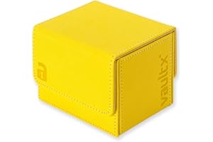 Vault X Exo-Tec Modułowy moduł bocznego ładowania pokładowego na ponad 100 kart TCG. Zdejmowana pokrywa magnetyczna. Pasuje do kart kolekcjonerskich Commander i Standard (żółty)