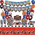 Luclay Gamer Party Decorations, Rob-lox Party Balloons Tableware Set - 95Pcs Birthday Decorations, Birthday Party Supplies, Party Plates Cups and Napkins and Tablecloth for boys Kids Birthday Party