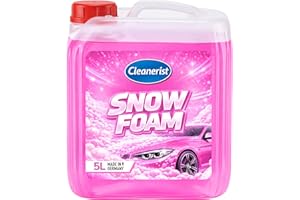 Cleanerist | Snow Foam Pink 5L concentré - shampoing auto prélavage actif pour canon à mousse - nettoyage dense voiture, moto, caravane et camping-car - parfum agrumes