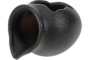 QIANSHI Brocca in ceramica per laghetto, fontana, fontana, fontana, fontana, fontana, fontana, fontana, vaso per piante, vaso per fiori, cortile, decorazioni esterne, acquario, vaso idroponico (nero)
