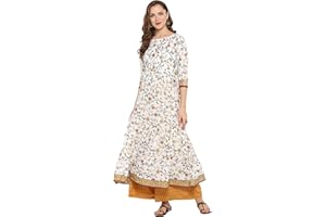 Janasya Indische Tunika Tops Baumwolle Kurti Set für Frauen