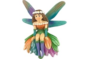 GlitZGlam Daisy la Magnifica Fata in Miniatura per il tuo Giardino Fatato/Giardino in Miniatura firmato