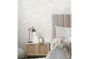 GAULAN 500682368 - Papel Pintado vinílico de Diente de león en Relieve con Estilo nórdico Color Gris Claro para Pared salón Cocina Dormitorio Pasillo - Muestra DIN A4