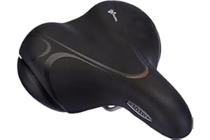 Selle Royal Gel Elastomer P, Sella da Turismo Unisex-Adulto, Nero, Taglia Unica