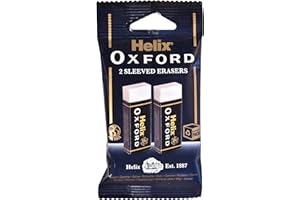 Helix Oxford Twin Pack of Erasers, Oxford Blue, Large