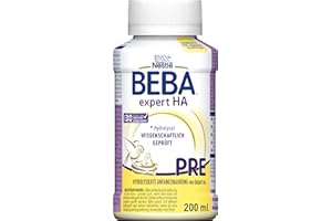 ‎BEBA Nestlé BEBA EXPERT HA PRE Hydrolysierte Anfangsnahrung, Säuglingsnahrung von Geburt an, 1er Pack (1 x 200ml)