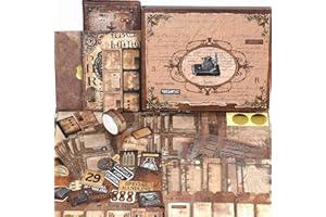 Funto Scrapbooking Kit, The Love Poems Series- Vintage Items, Perfect for Bullet Scrapbooking Materials, Planner DIY Craft Collage