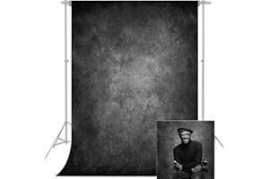 econious Sfondo fotografico, 1,5 m x 2,2 m Sfondo fotografico astratto grigio scuro, Sfondo fotografico professionale per oggetti di scena da studio, con tasca per asta (solo sfondo)
