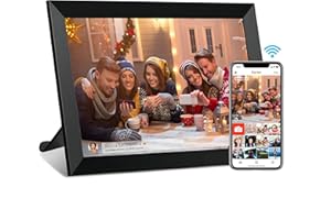 Zedify 10.1 inch Smart Cloud WIFI Digital Picture Frame 1280x800 Full IPS Touchscreen With Free Frameo APP, Easy Share Photos or Videos, Sleep Mode, 16GB Storage, Gift for Family & Friends