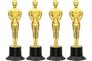 HAOBIN 6 Pcs Statues De Trophées en Or Statues Trophées en Plastique Art-Trophies Trophée Football Trophées en Plastique Mini Trophée De Sport pour Jeux,Sports,Compétitions Scolaires