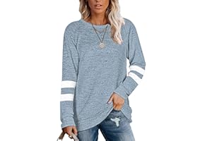 MOLERANI Sweatshirt Damen Langarmshirt Rundhals Oversize Pullover Oberteile Freizeit T Shirts für Herbst Winter S-3XL