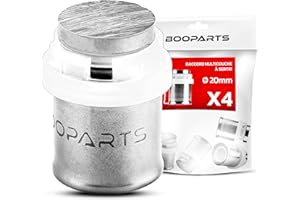 BOOPARTS – 4 Pièces – Bouchon à Sertir Ø20 | Raccord Multicouche Contour TH | Embout de Finition Étanche pour Chauffage et Eau Sanitaire