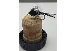 BestCity Fly Fishing Flies PRIME collection DAMSEL NYMPH BLACK x12 Flies for trout Size 10