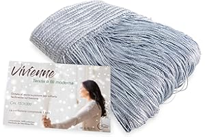 Tex family TENDA a FILI Vivienne per porta CM. 150X300 tinta unita GRIGIO