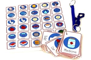 KIDS2LEARN Picture Word Communication Aid Flash Cards for adults dementia Alzheimer's autism adult