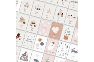the lazy panda card company Cartes de Noël avec enveloppe Set de 30 pièces - En français - A6 cartes pliables cartes de vœux de Noël