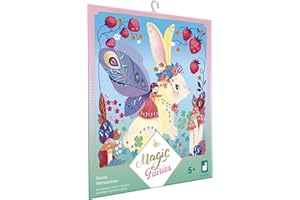 Janod - 3 Tableaux à Décorer avec 300 Strass -Thème Fées - Kit Loisir Créatif Enfant - Développement Créativité et Concentration – Dès 5 Ans - J09170
