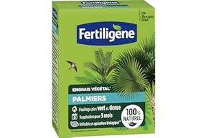 FERTILIGÈNE FERTILIGENE FEGPAL650 - Engrais Végétal des Palmiers 650 g - Un feuillage plus vert et plus dense - Seulement 1 application en 3 mois - Jusqu'à 26 plantes environ - Produit 100% naturel avec zéolite