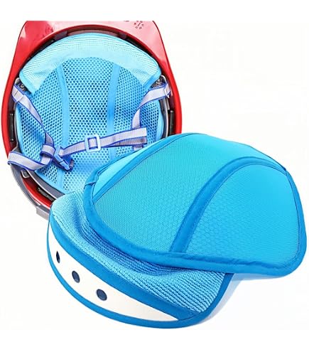 ElevateTech 6-Pack Hard Hat Sweatbands – Sweat-Absorbing Helmet Liners With Snap Buttons – Reusable & Washable (Blue) - View #13