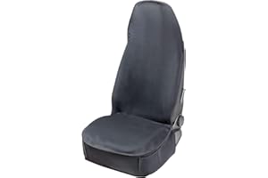Walser Housse de siège Auto néoprène, Protection de siège Auto étanche, Housse de Protection Universelle pour Voiture/Camion, Noir